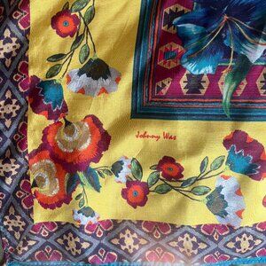 Johnny Was Boho Silk Scarf